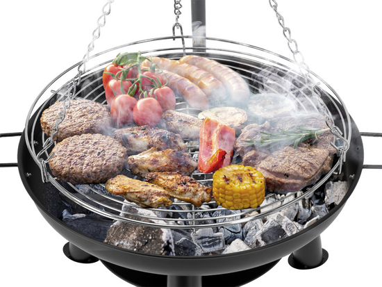 GRILL WISZĄCY NA TRÓJNOGU, RUSZT 56,5CM