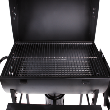 GRILL WĘGLOWY Z POKRYWĄ, RUSZT 71X35CM