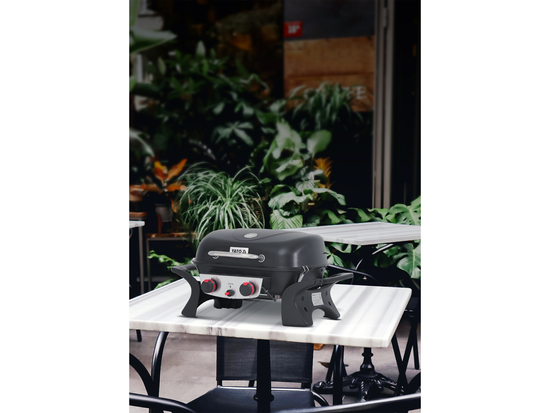 GRILL GAZOWY PRZENOŚNY YAKE, 2 PALNIKI, 5KW YAKE