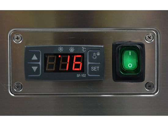 WITRYNA CHŁODNICZA 350L 65X80X144 CZARNA