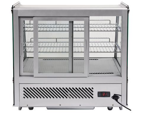 WITRYNA CHŁODNICZA 120L 70,2X56,8X68,6 SREBRNA