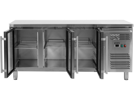 STÓŁ CHŁODNICZY 3-DRZWIOWY PRZESZKLONY - LINIA 700