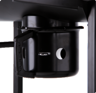 GRILL WĘGLOWY Z POKRYWĄ, RUSZT 71X35CM