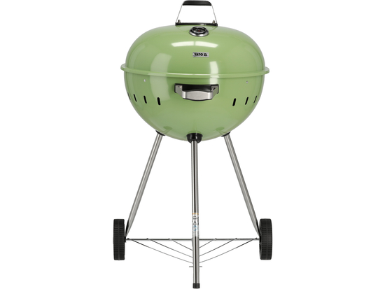 GRILL WĘGLOWY OKRĄGŁY 54CM ZIELONY