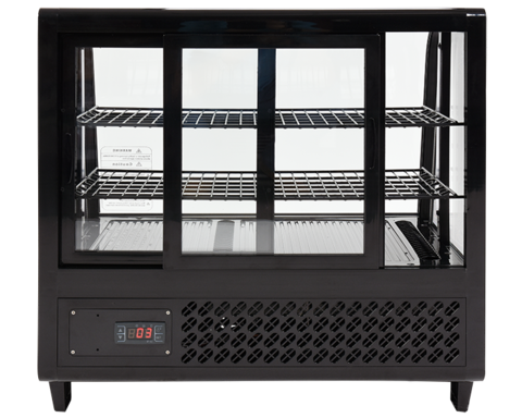 WITRYNA CHŁODNICZA 100L 68X45X67 CZARNA