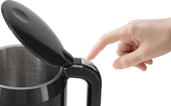 CZAJNIK ELEKTRYCZNY 1,7L, REGULACJA TEMP. CZARNY