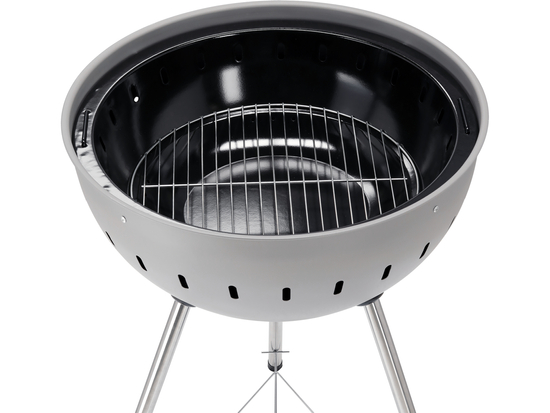 GRILL WĘGLOWY OKRĄGŁY 54CM SZARY