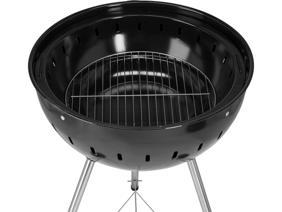 GRILL WĘGLOWY OKRĄGŁY 54CM CZARNY