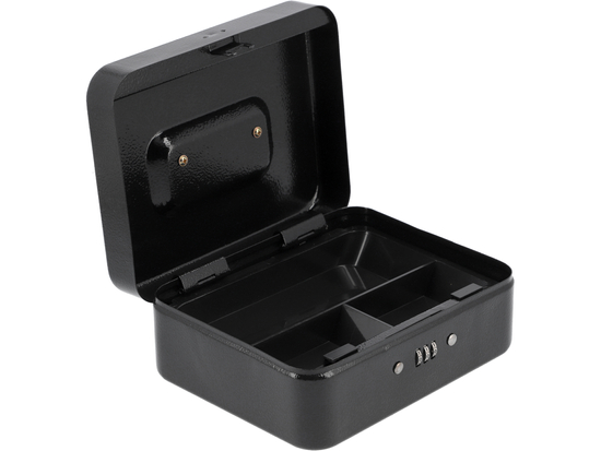 KASETKA NA PIENIĄDZE 200X160X90 CZARNA ZAMEK SZYFROWY