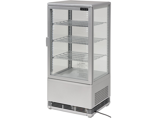 WITRYNA CHŁODNICZA 78L 42X38X96 SREBRNA