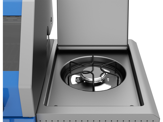 GRILL GAZOWY OKAYA 4+1, 14,5KW, Z SZYBĄ, NIEBIESKI