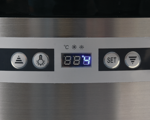 WITRYNA CHŁODNICZA 400L 68X68X175 CZARNA